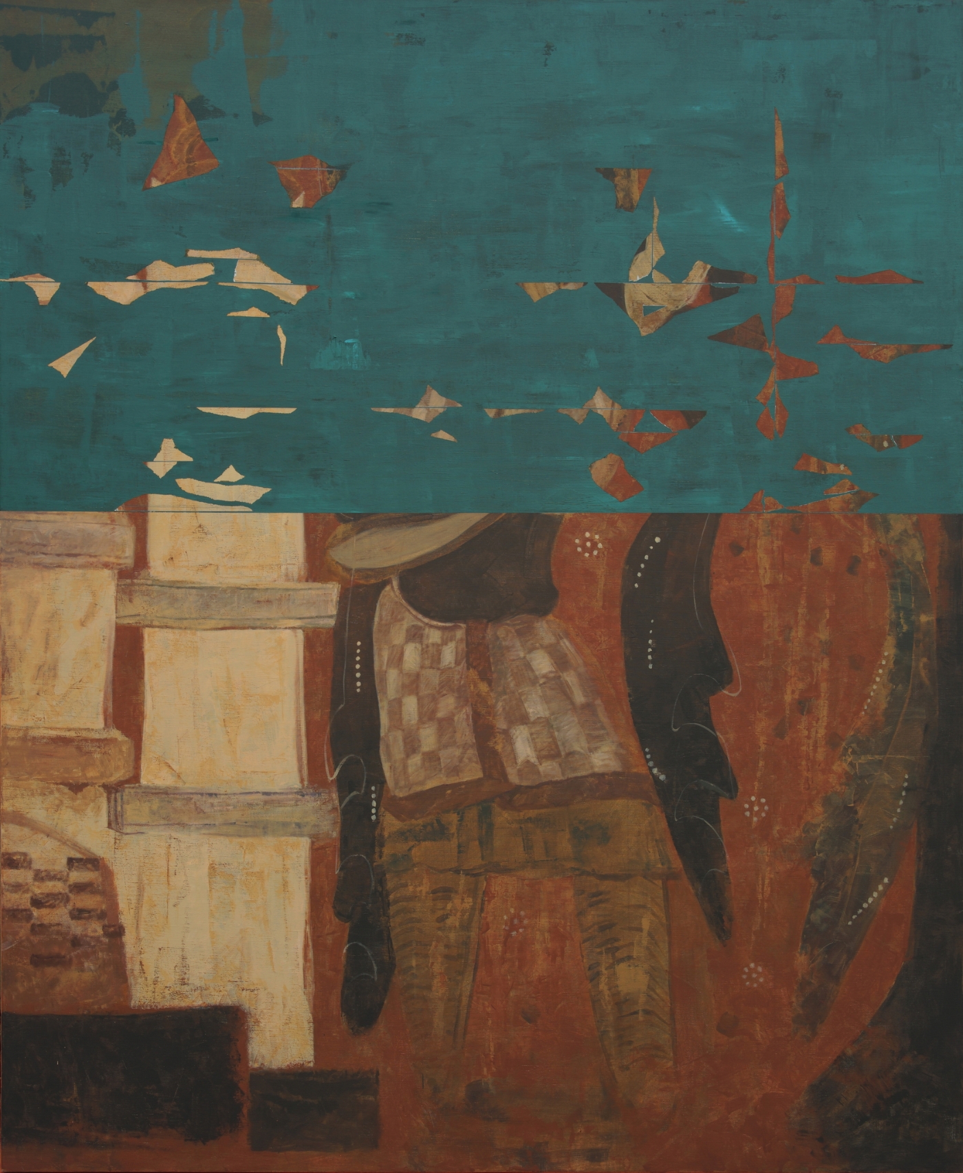 6.懸置四 布面丙烯 220x180cm