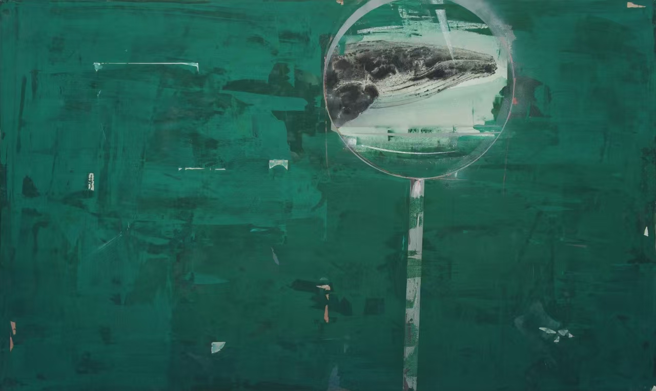 27.《綠墻之三》120x200cm 2021