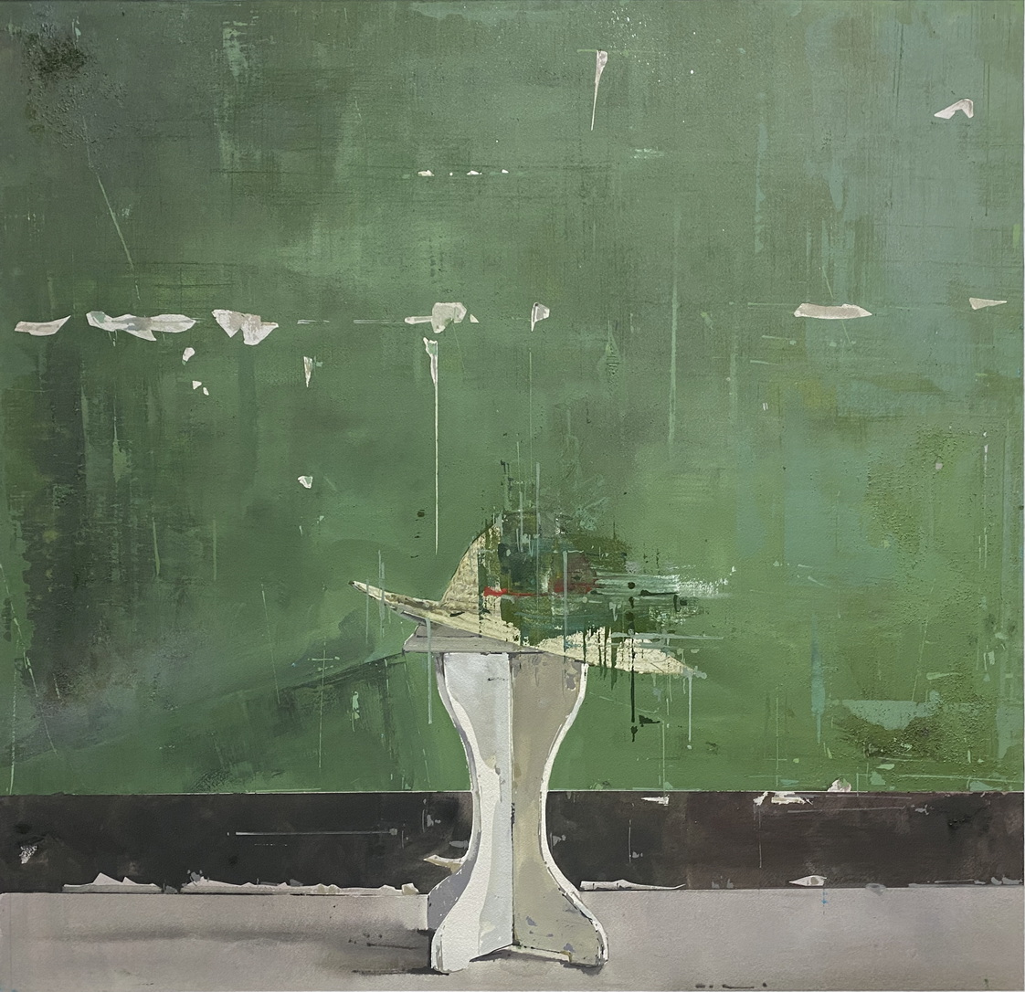 28.《隱秘的角落之一》，75cm×75cm，紙本水彩，2021