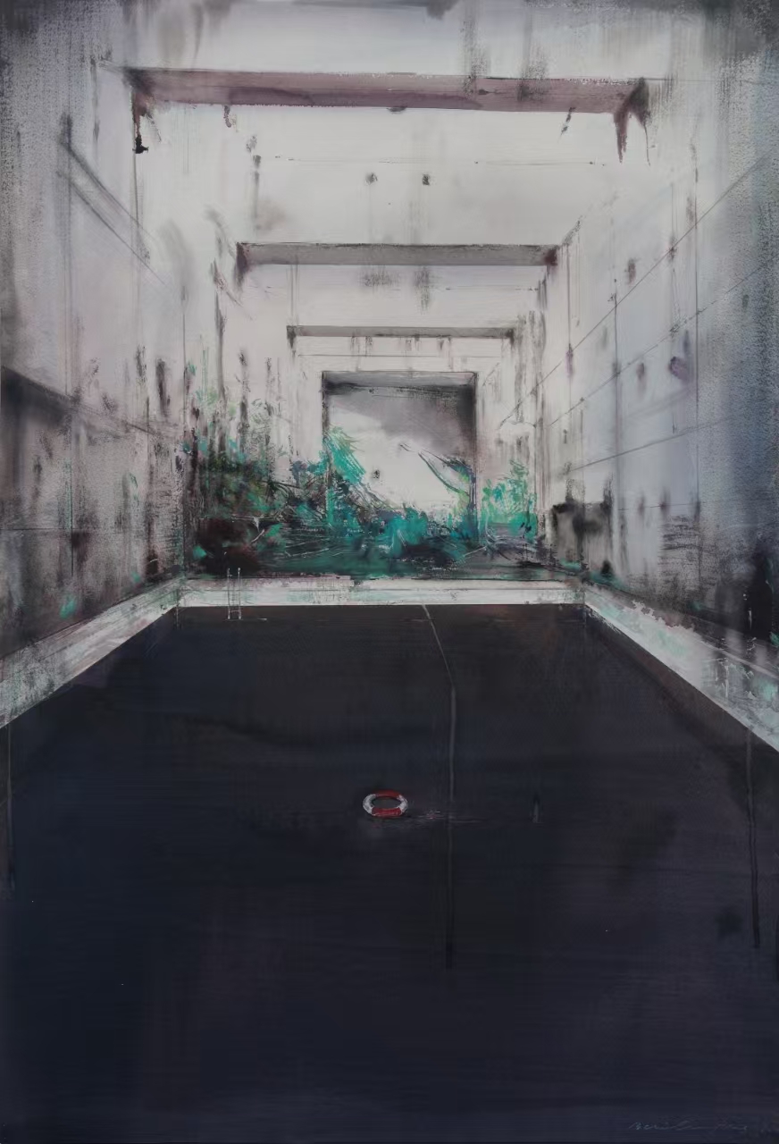 33.游戲場7 105x75cm 2017 紙本水彩