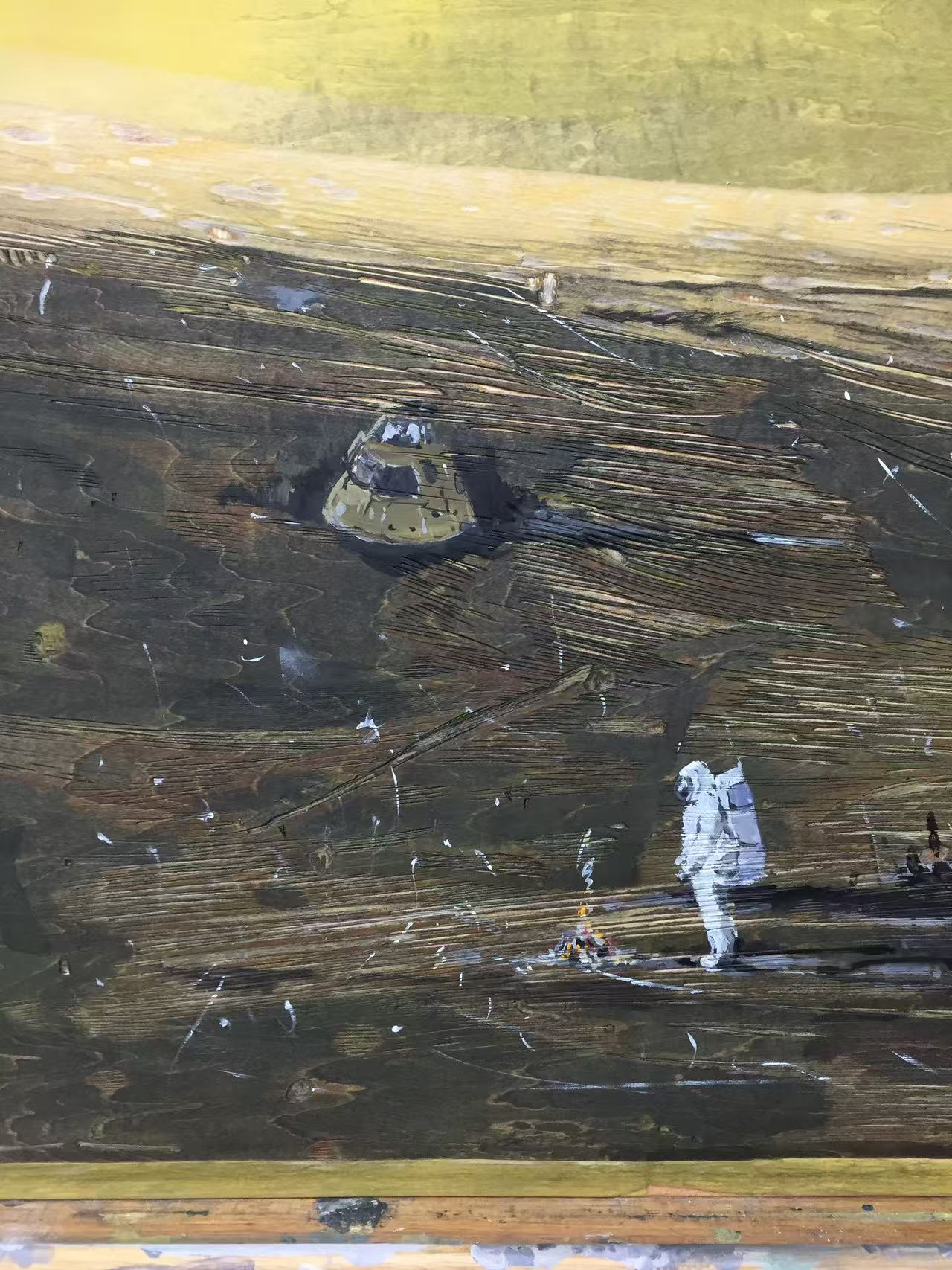 40.局部1《無人之境》45cm×120cm 2017 綜合材料