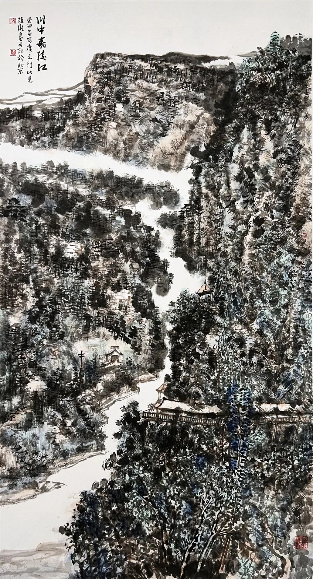 4 中國畫 《川中嘉陵江》趙衛(wèi).jpg