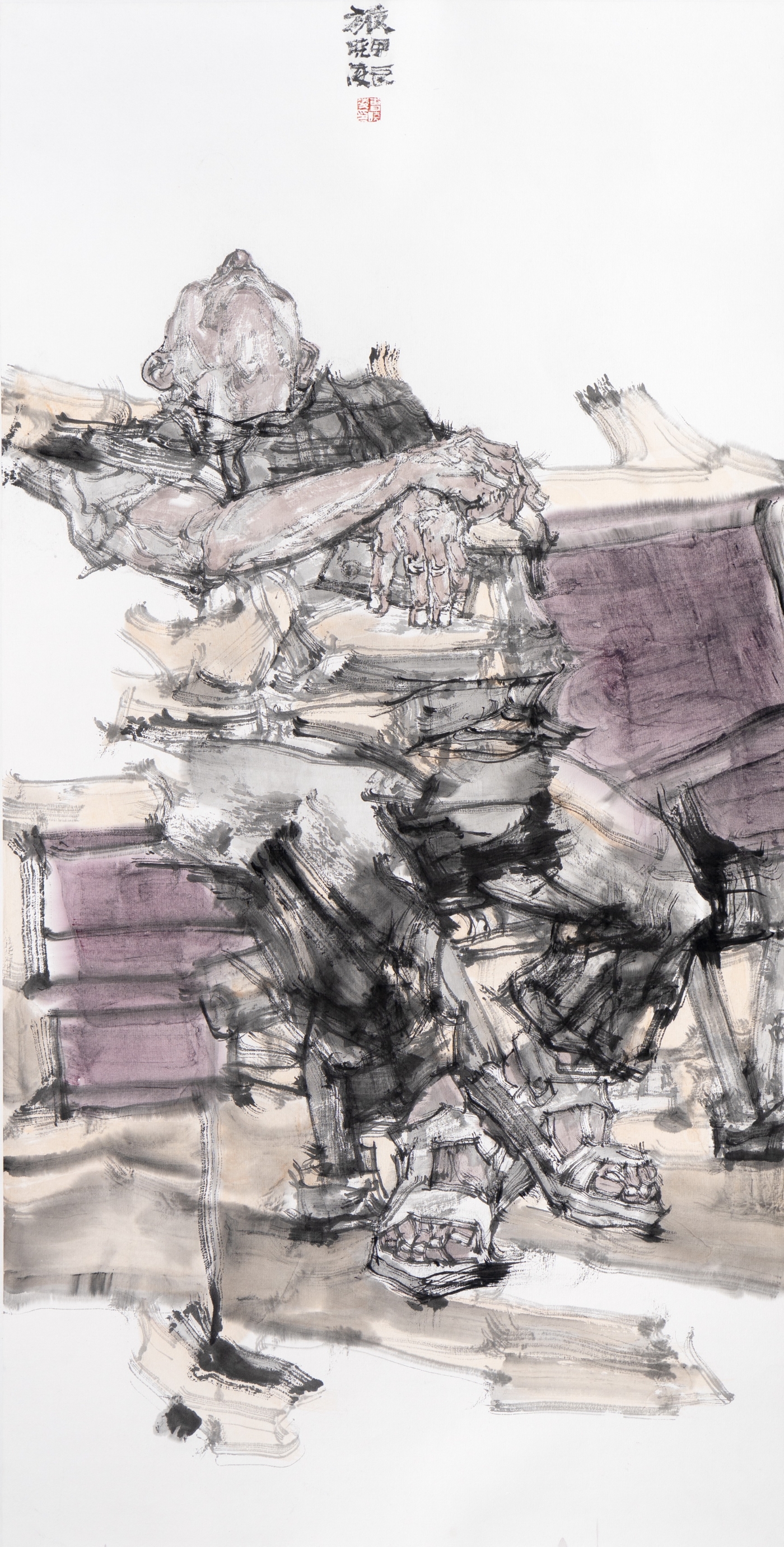 曹曉凌《旅》138cmx68cm