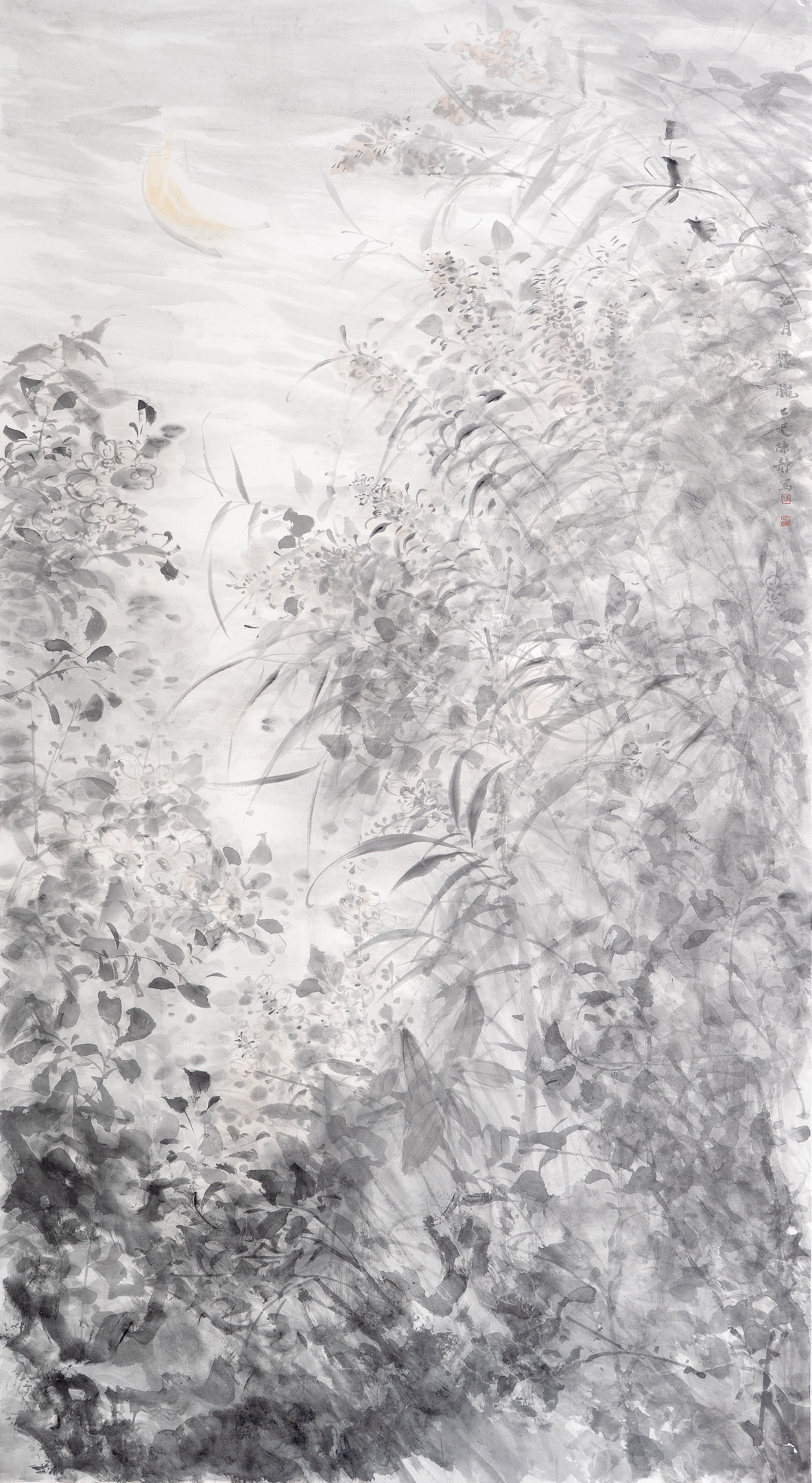 陳靜《江月朦朧》180cmx96cm