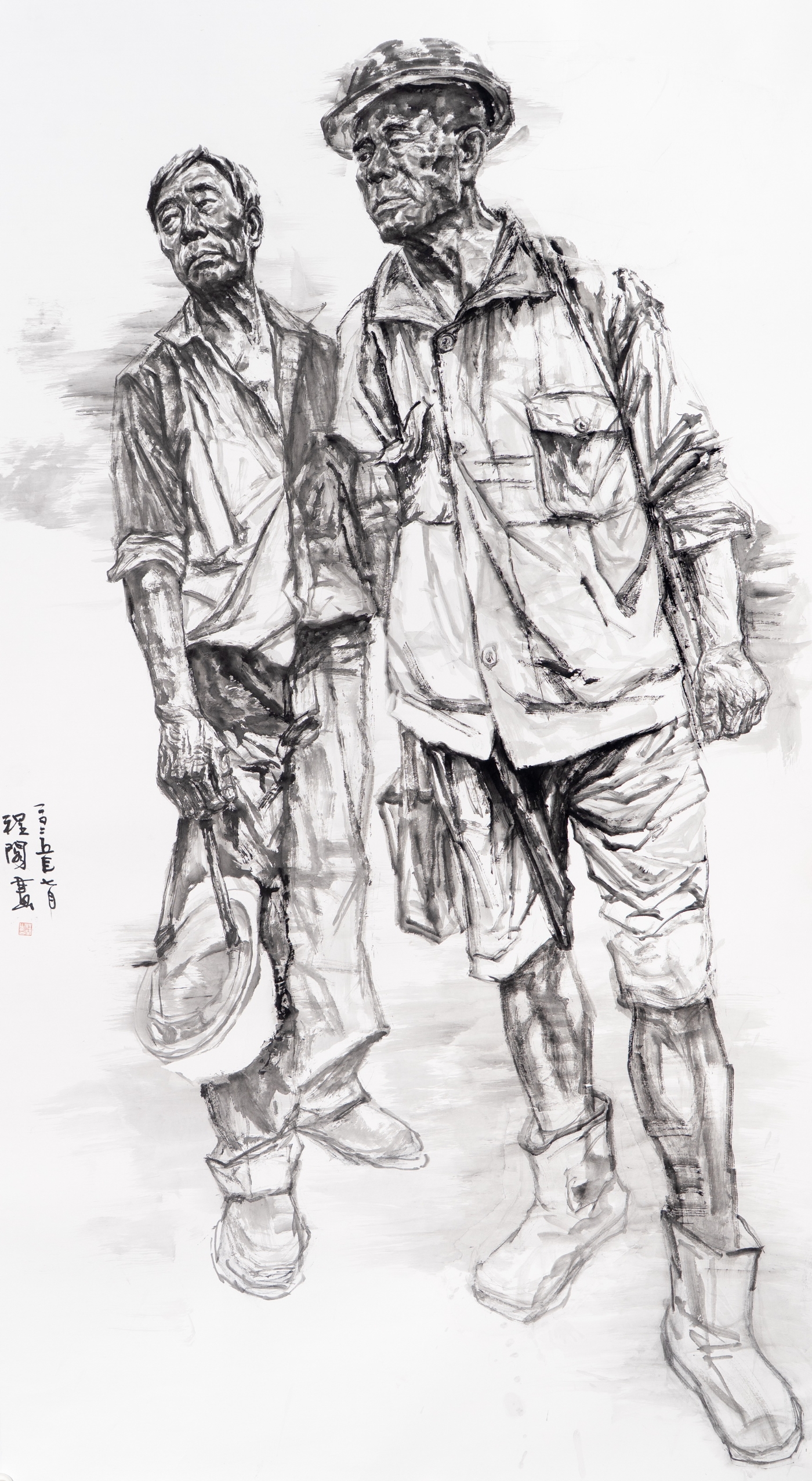 程閣《江潮筑夢人》180cmx96cm