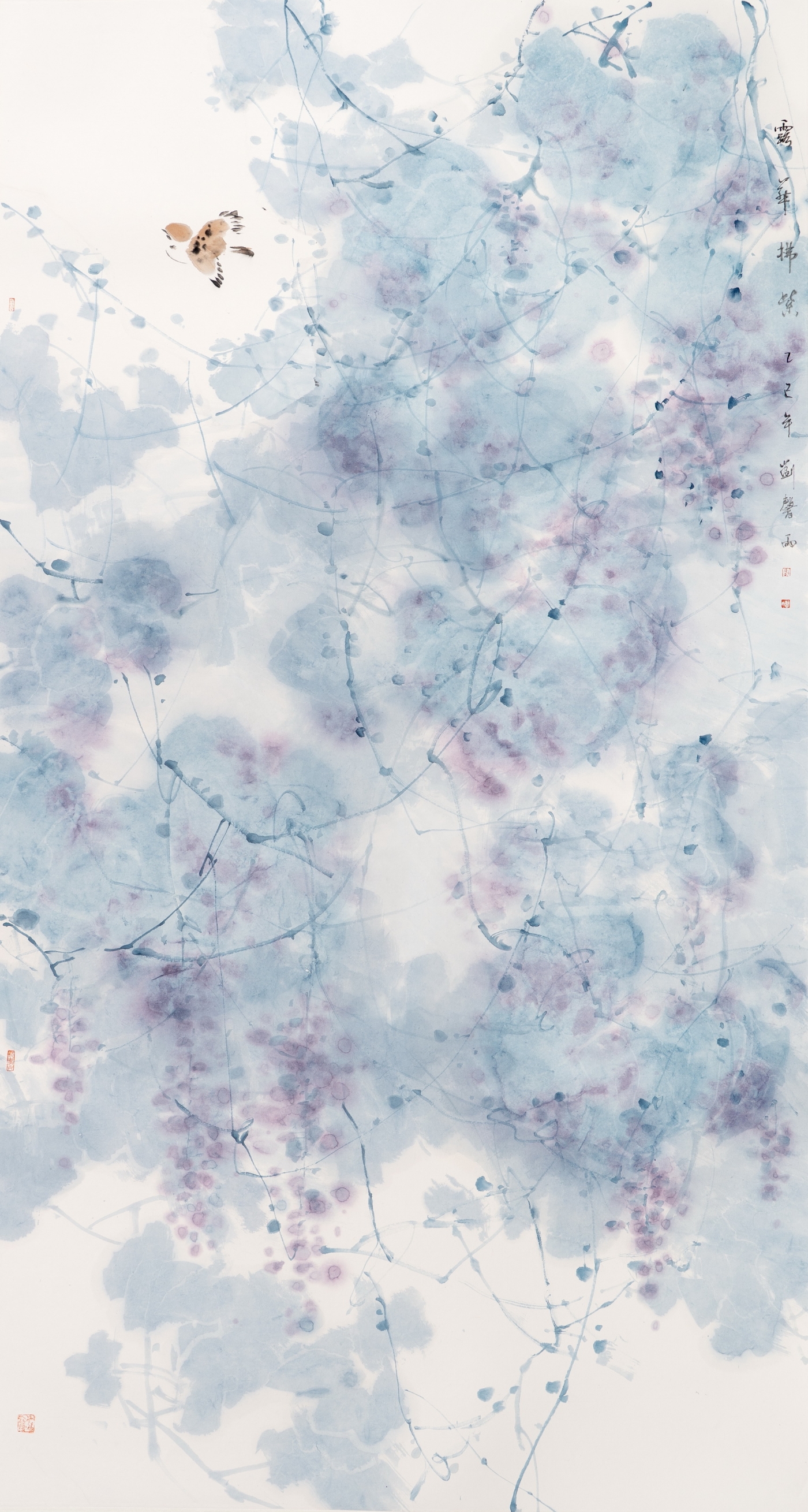 劉馨雨《露華拂紫》180cmx96cm