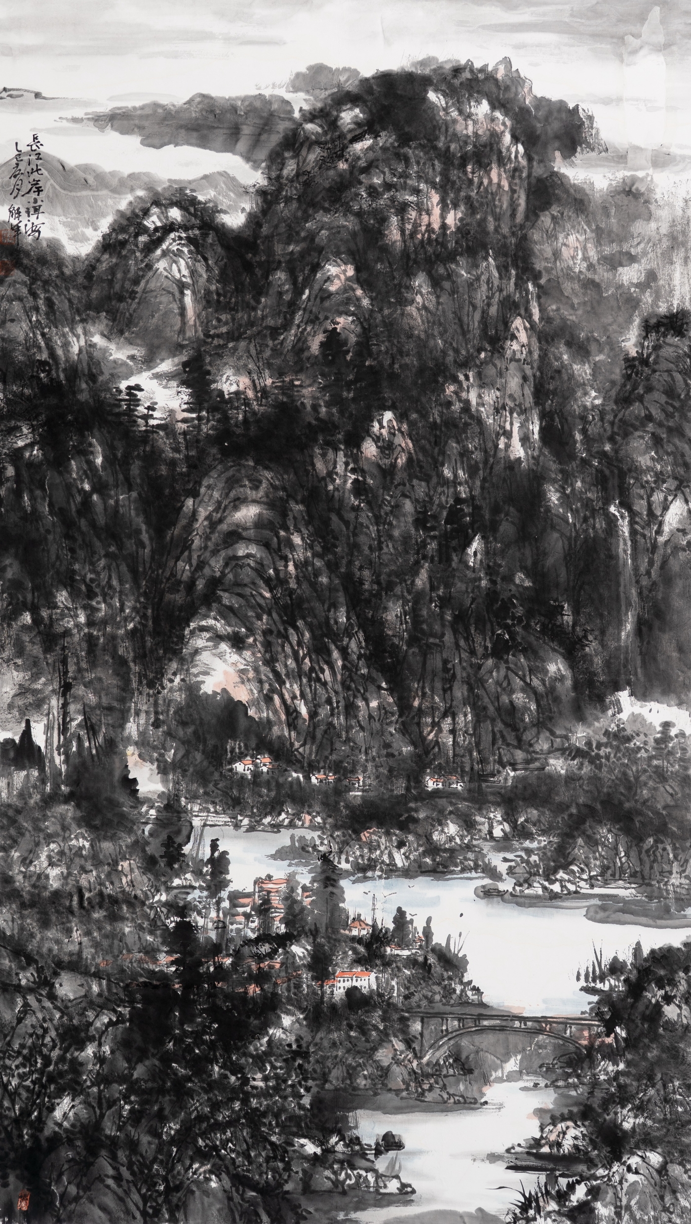 王解軍《長江此案小洱海》180cmx96cm