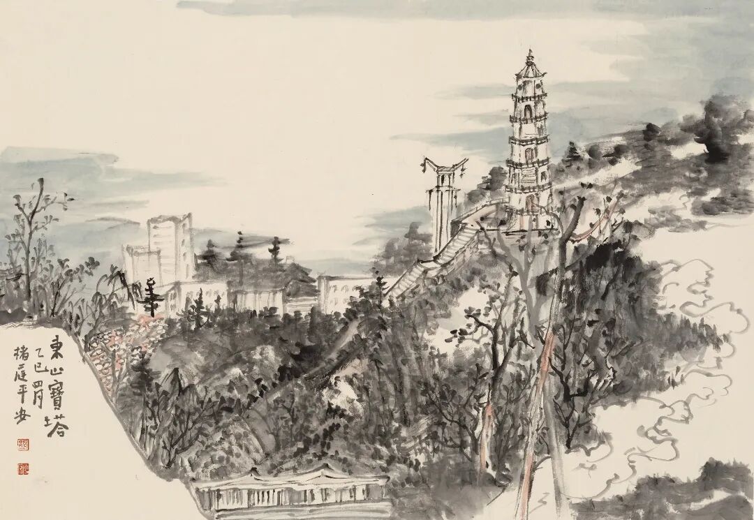 東山寶塔 48cm×70cm 2025年.JPG