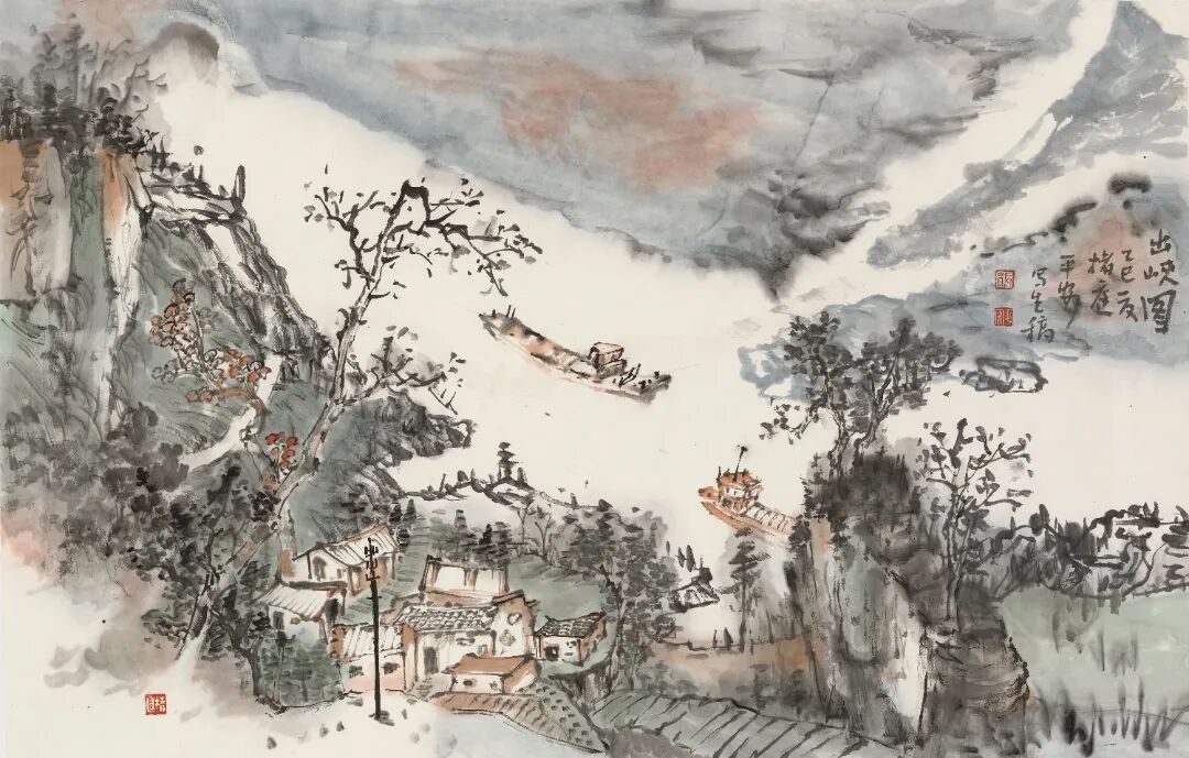 出峽圖·宜昌 44cm×69cm 2025年.JPG