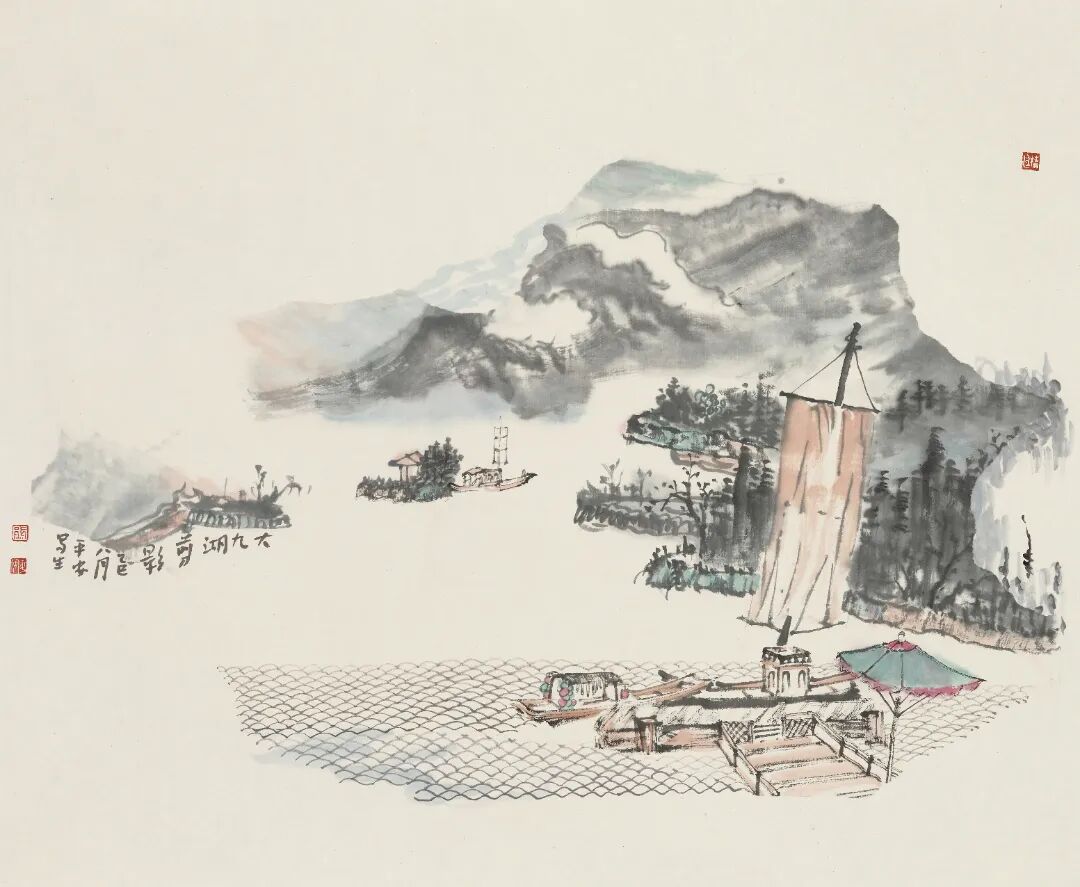 大九湖剪影 68cm×72cm 2025年.JPG