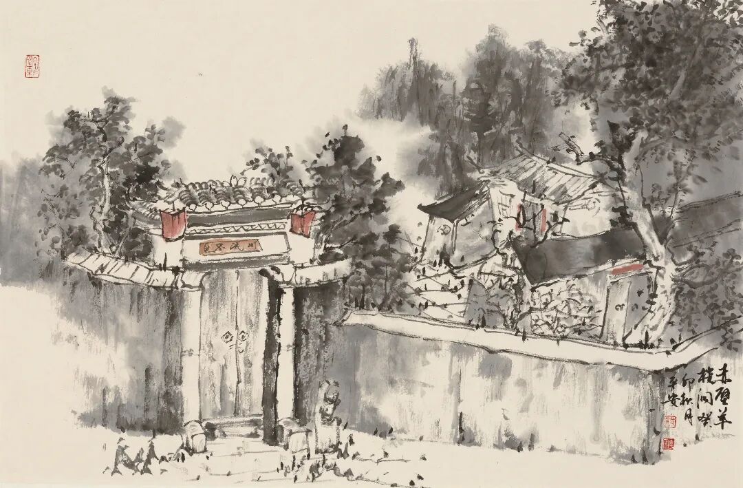 赤壁羊樓洞 46cm×70cm 2023年.JPG