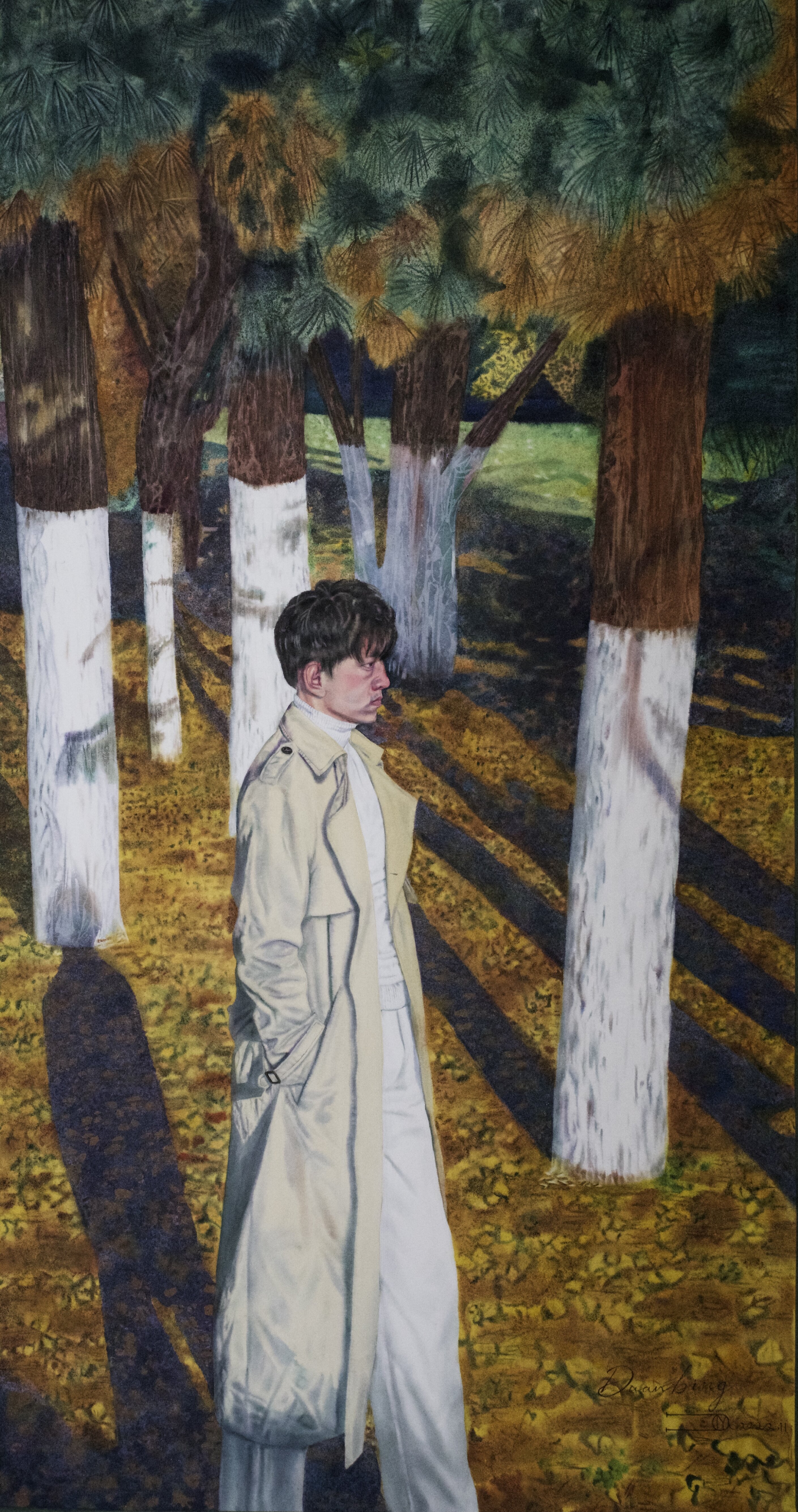 105段兵 《秋》紙本水彩 100×53cm 2025