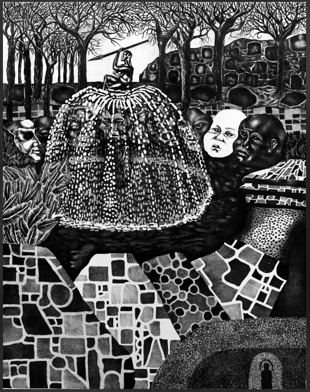 377王敬升+《烏托邦》平板畫（砂目鋁板）90X70